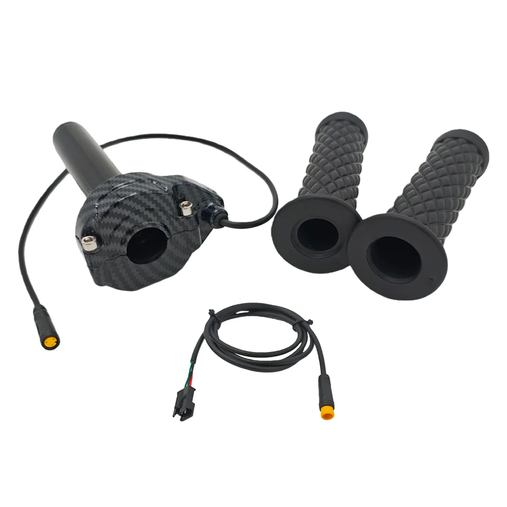 3-Pin Full Twist Ebike Throttle with Grips