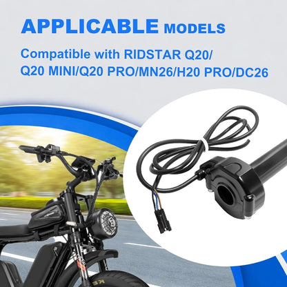 Full Twist Ebike Throttle Kit with Key Ignition