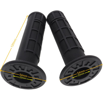 1/2 Waffle Rubber Handlebar Grips