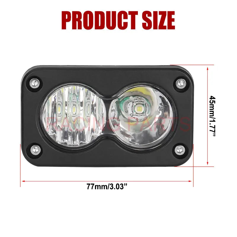 Flood LED Headlight Combo Kit