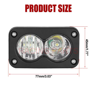 Flood LED Headlight Combo Kit