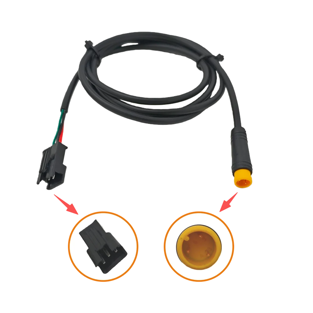 3-Pin Full Twist Ebike Throttle with Grips