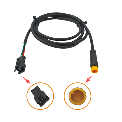 3-Pin Full Twist Ebike Throttle with Grips