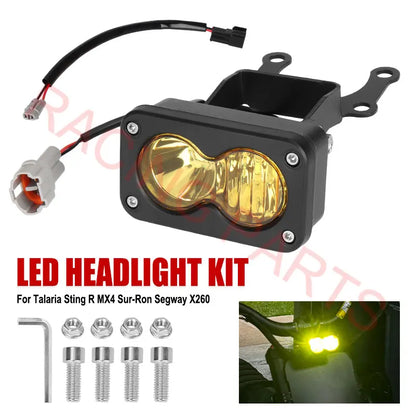 Flood LED Headlight Combo Kit