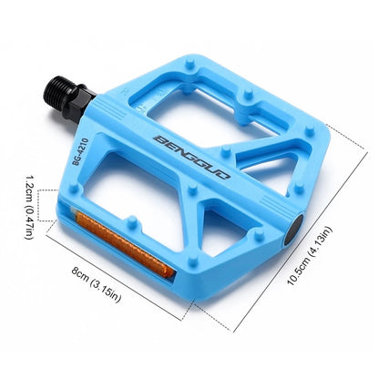 Ultralight E-Bike Platform Pedals with Reflectors