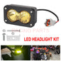 Flood LED Headlight Combo Kit