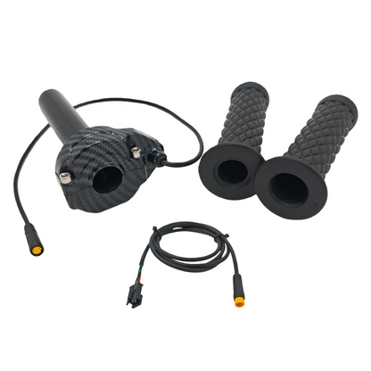 3-Pin Full Twist Ebike Throttle with Grips