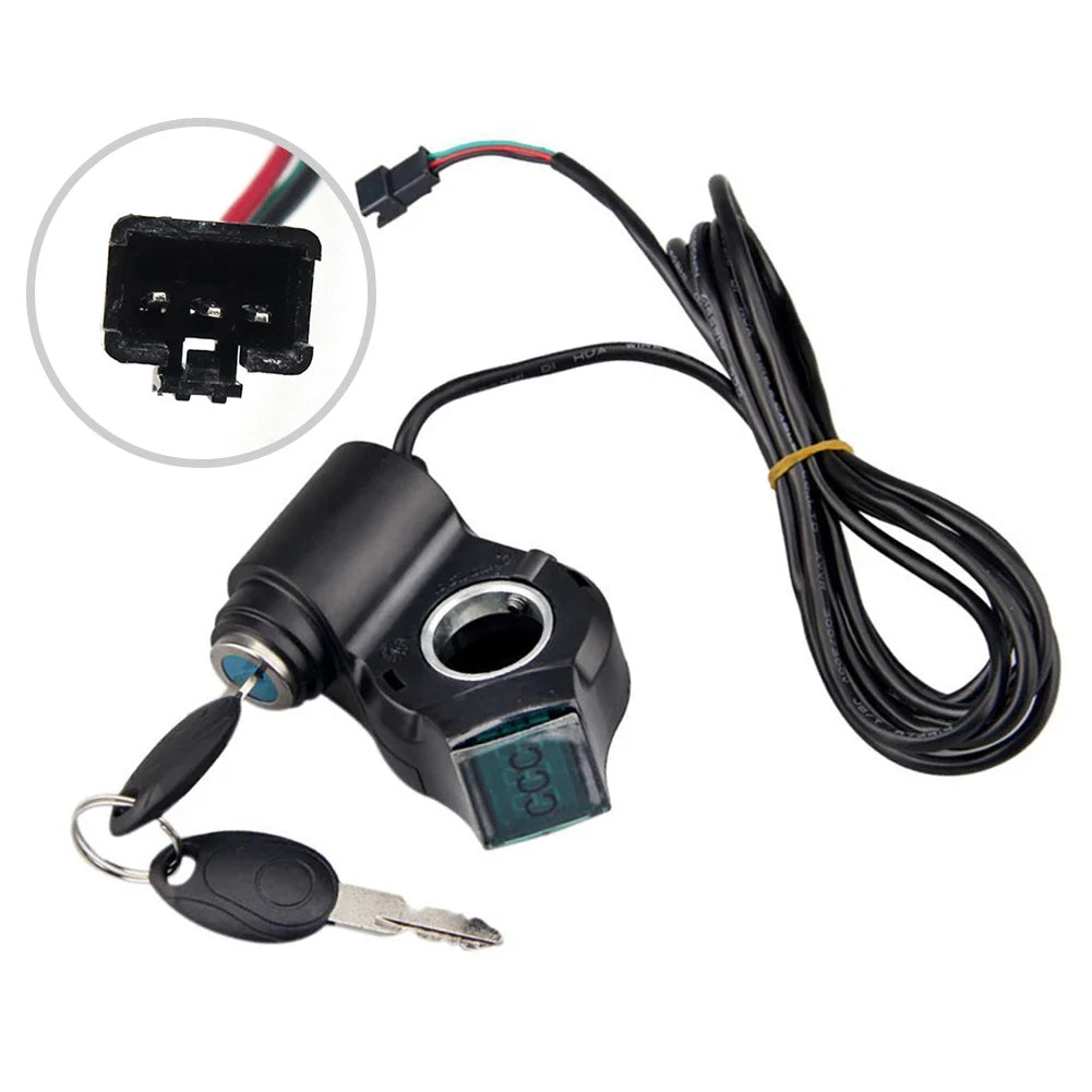 E-Bike Power Switch Lock with Display & Thumb Throttle
