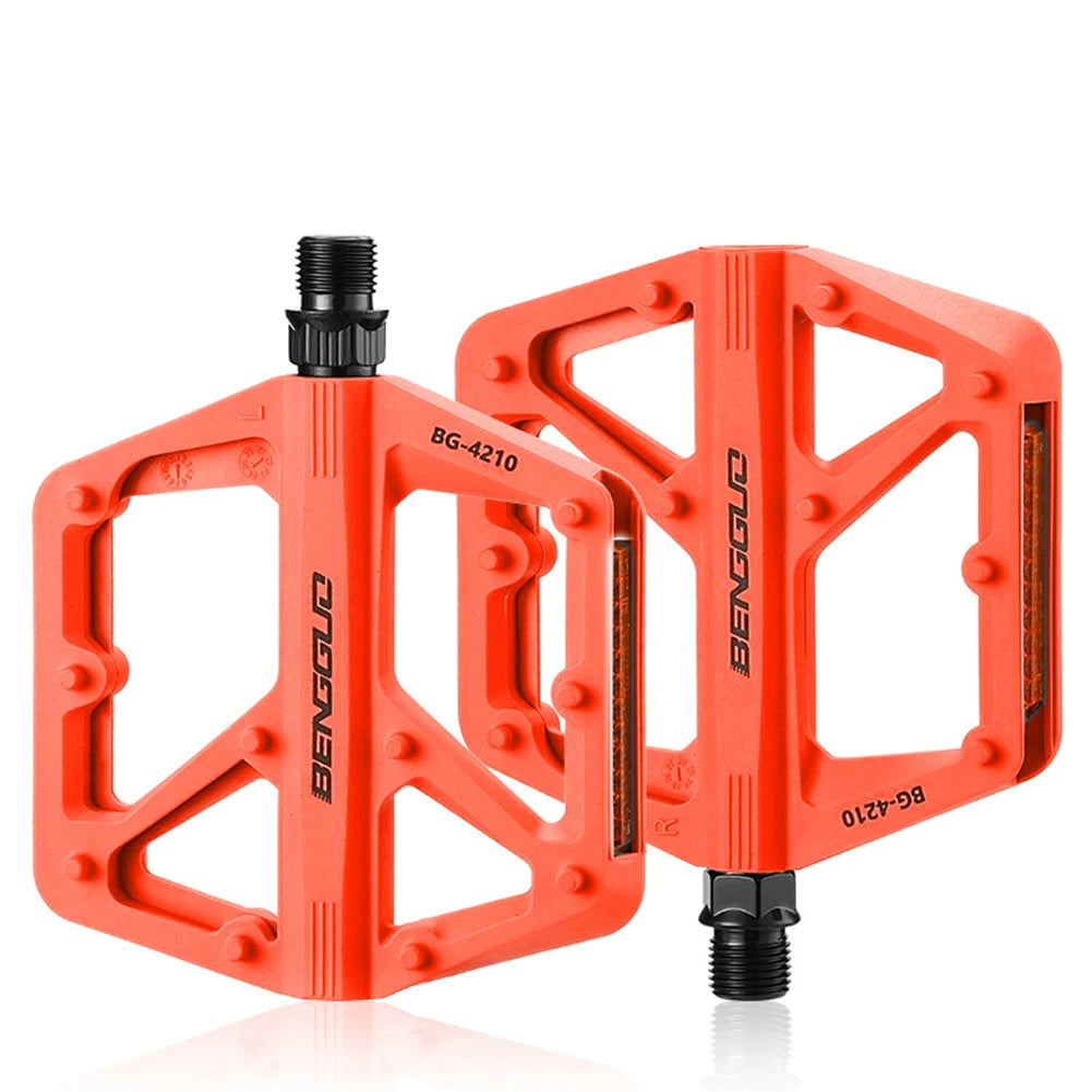 Ultralight E-Bike Platform Pedals with Reflectors